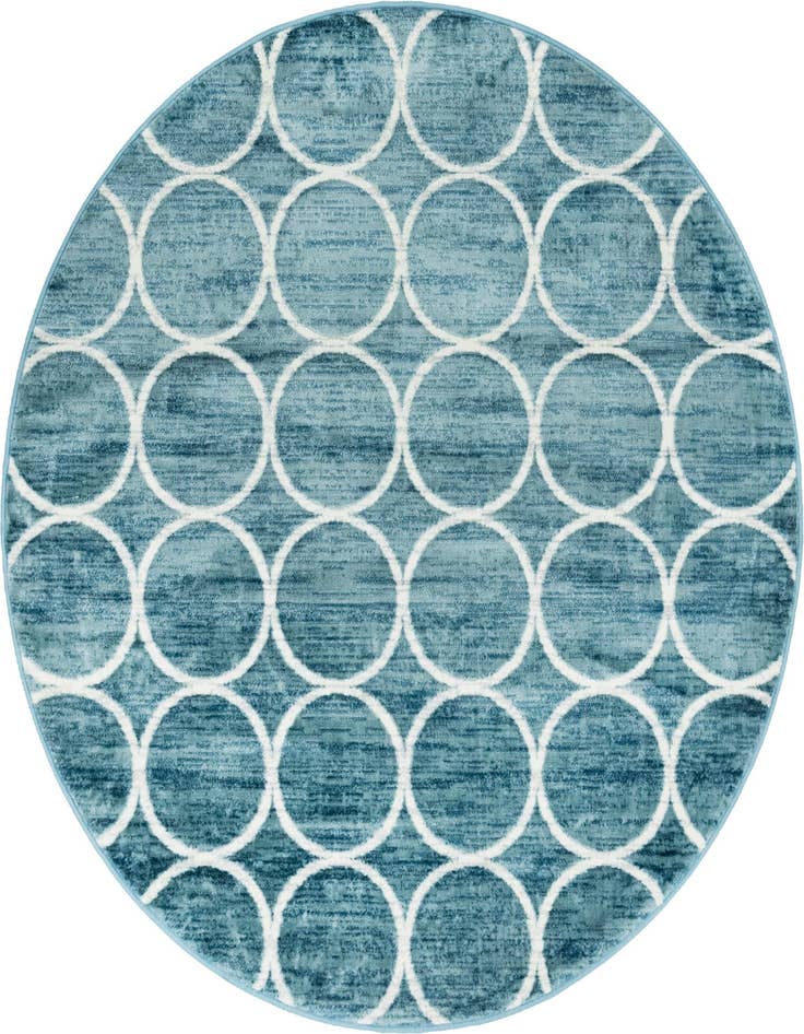 Detail image of 5' x 5' Lattice Trellis Round Rug
