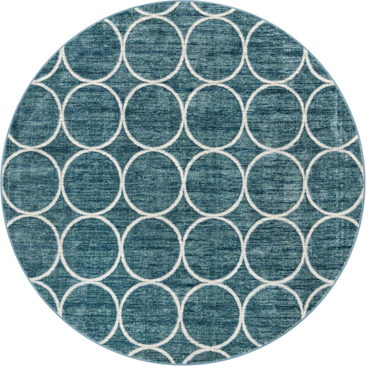 8' x 8' Lattice Trellis Round Rug