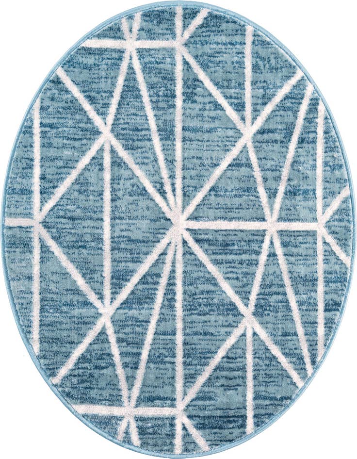 Detail image of 3' 3 x 3' 3 Lattice Trellis Round Rug