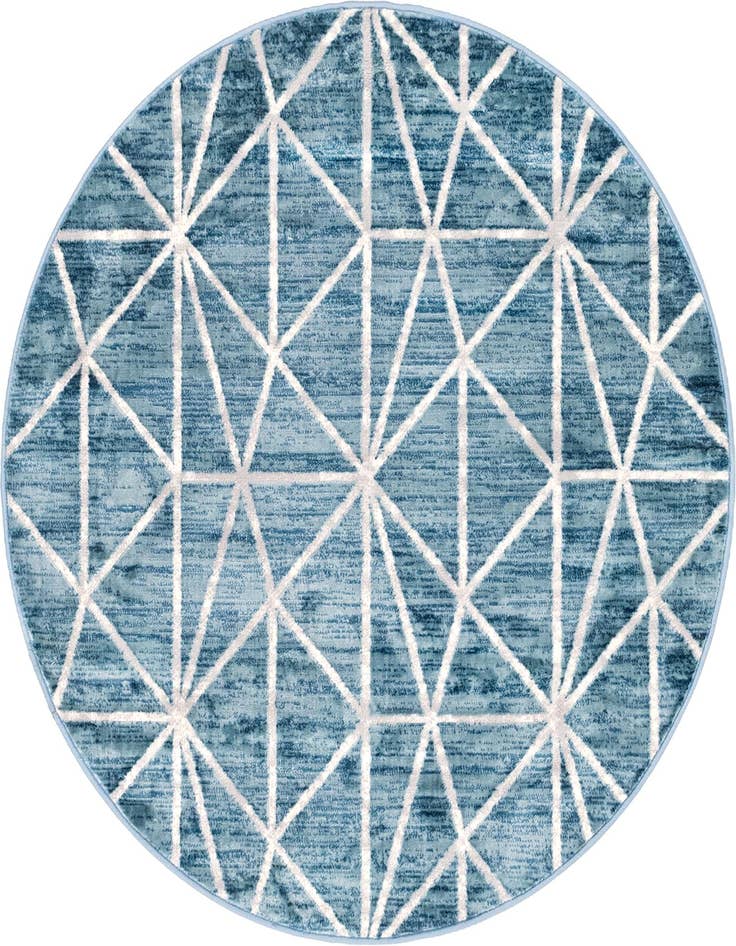 Detail image of 5' x 5' Lattice Trellis Round Rug