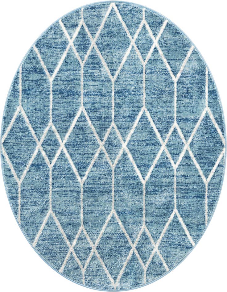 Detail image of 5' x 5' Lattice Trellis Round Rug
