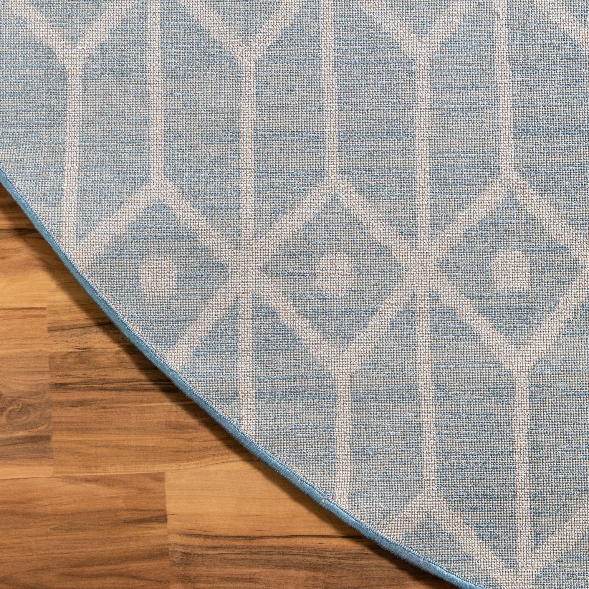 7' x 7' Lattice Trellis Round Rug