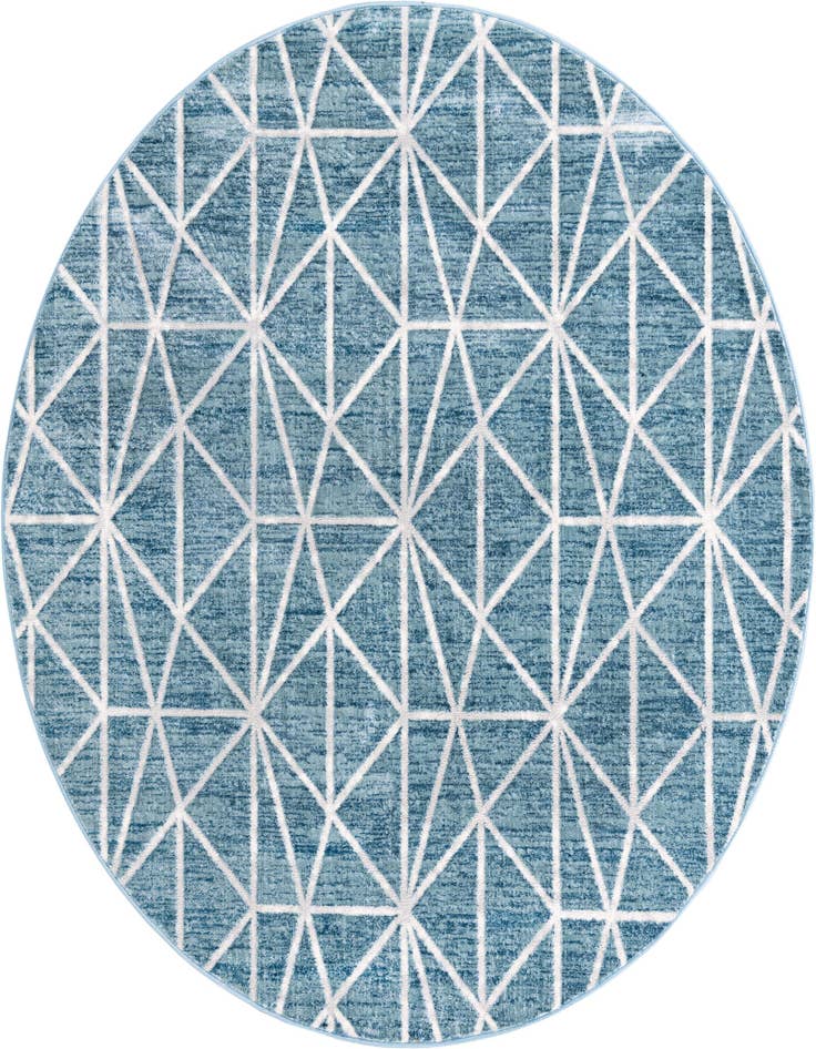 Detail image of 7' x 7' Lattice Trellis Round Rug