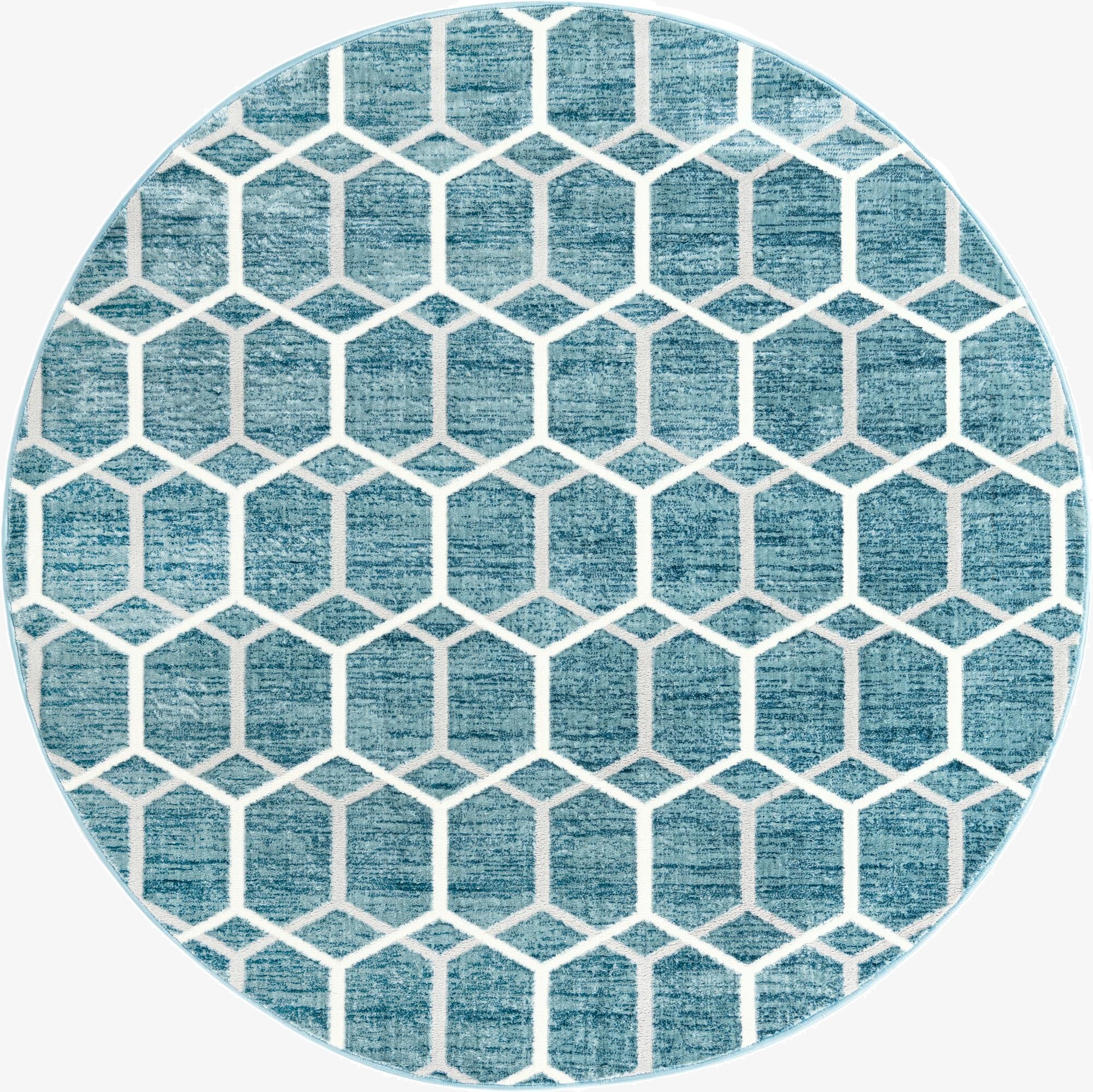 213cm x 213cm Lattice Trellis Round Rug