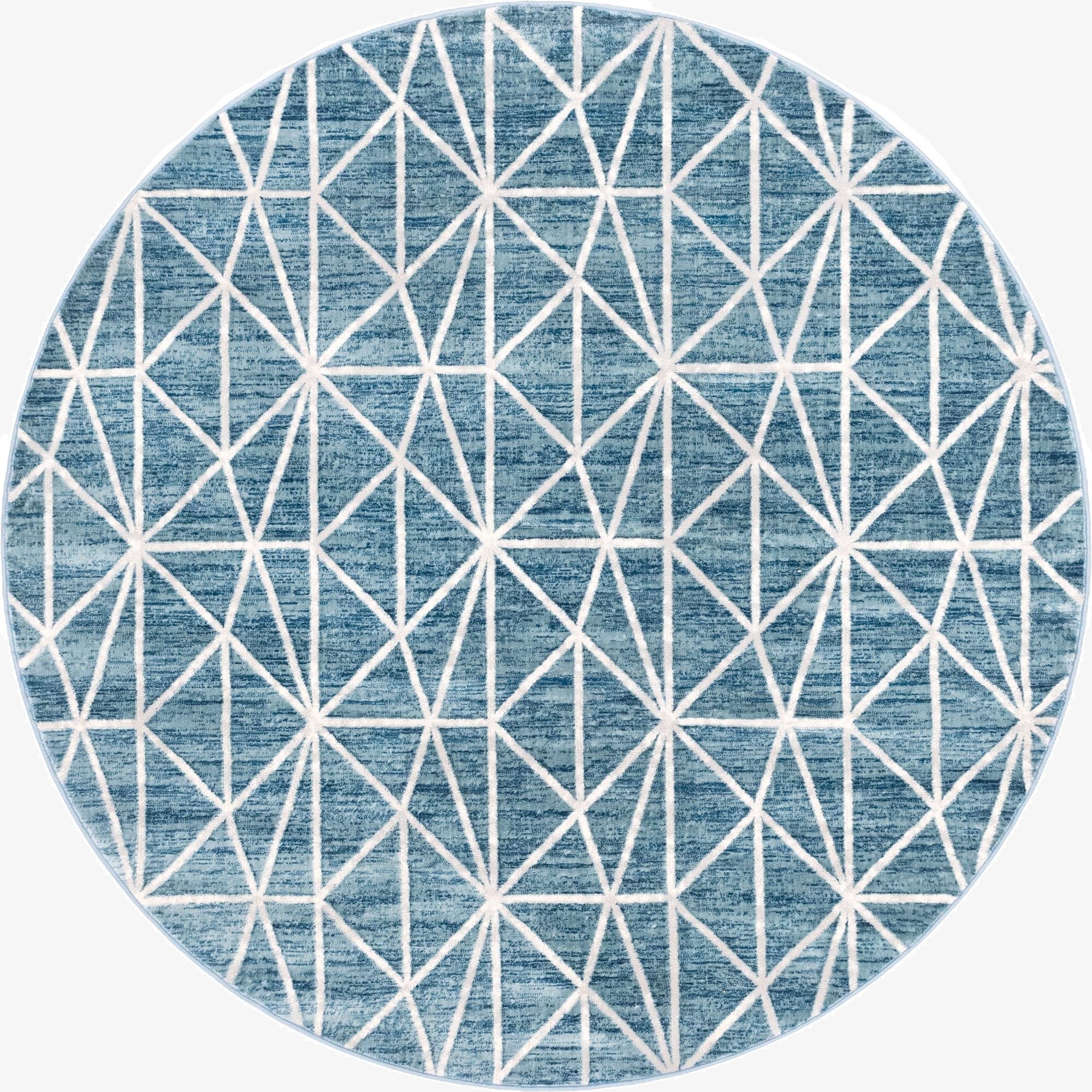 245cm x 245cm Lattice Trellis Round Rug