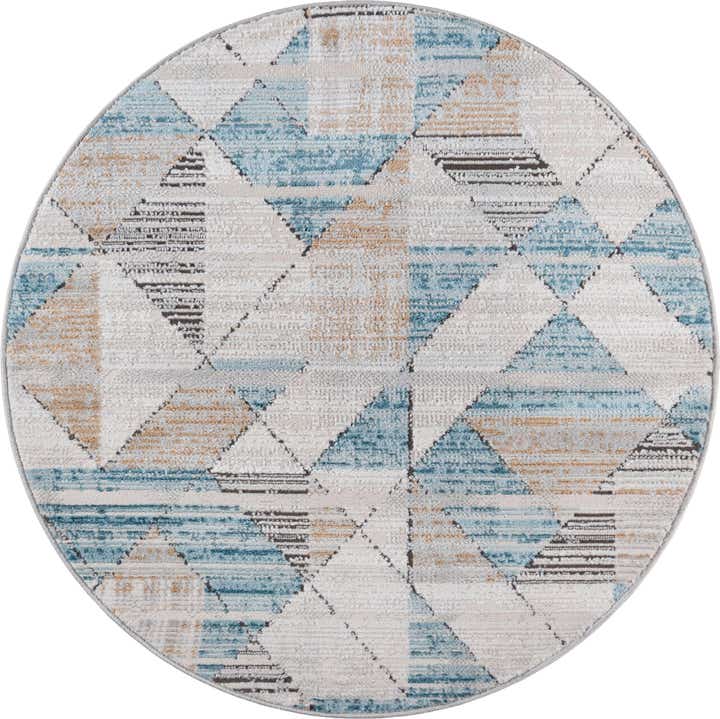 3' 3 x 3' 3 Leipzig Round Rug