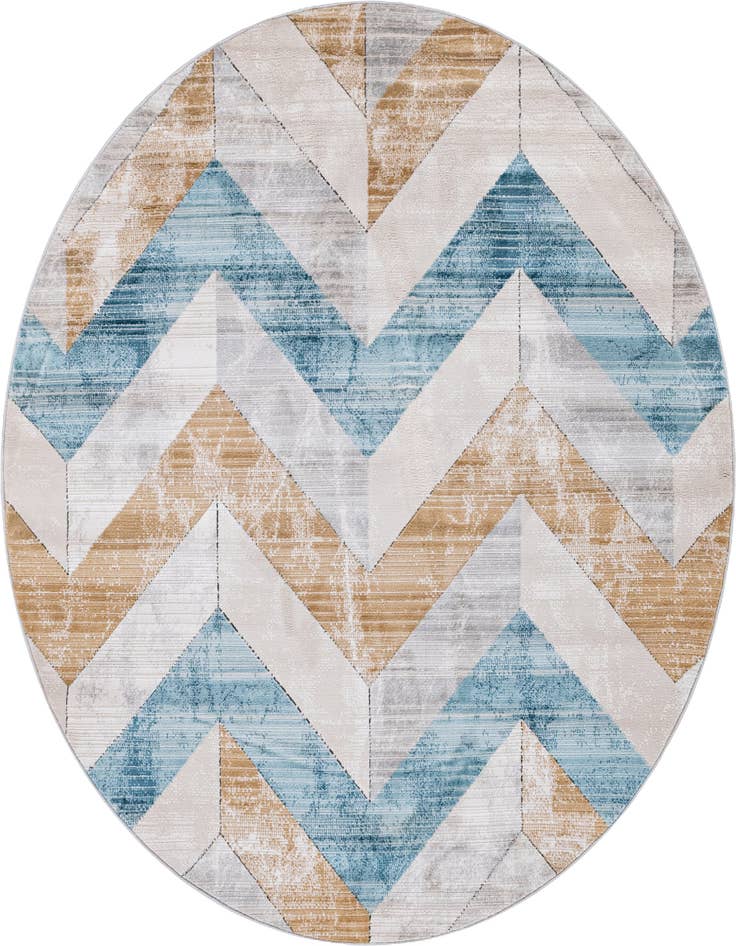 Detail image of 7' x 7' Leipzig Round Rug