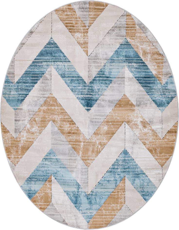 Detail image of 6' x 6' Leipzig Round Rug