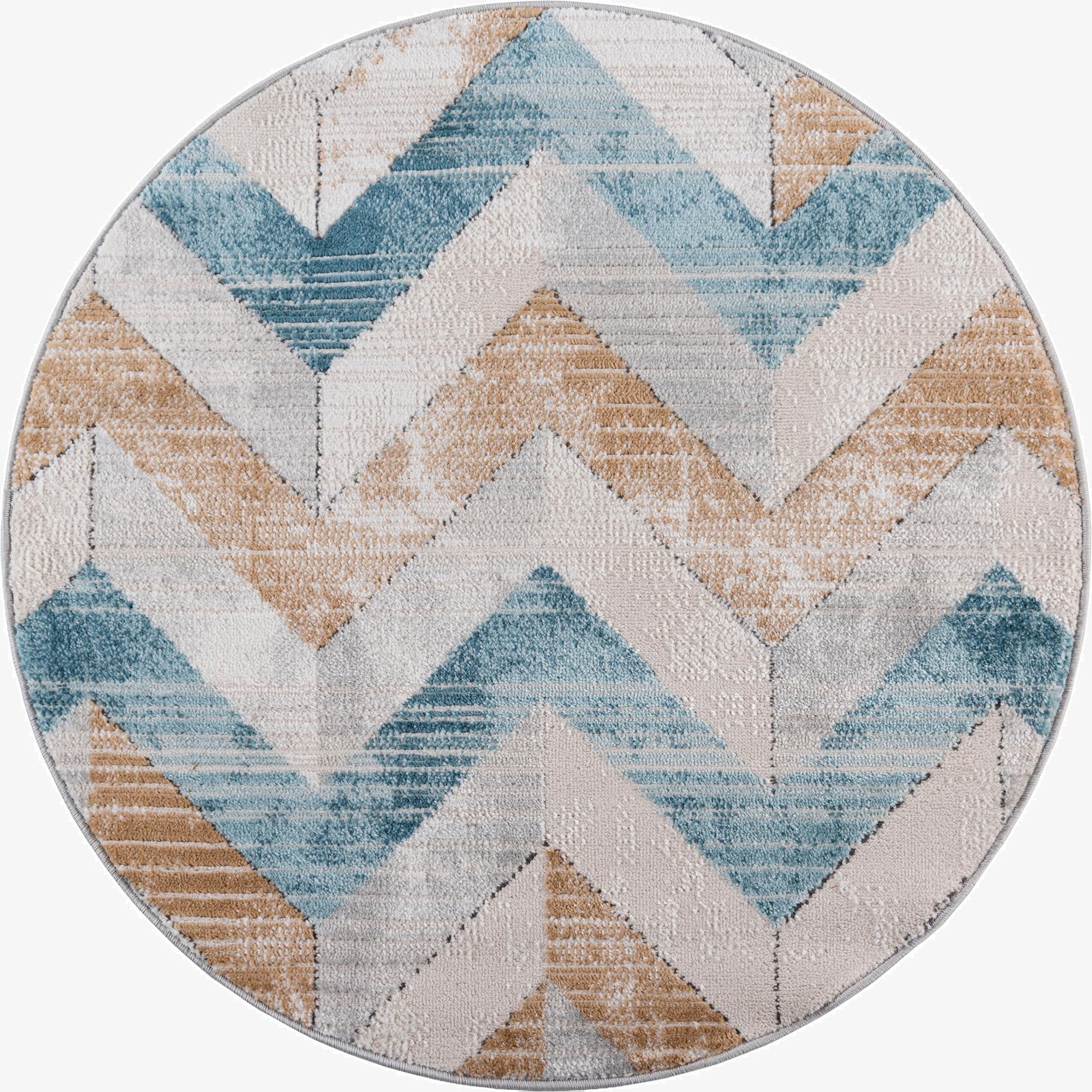 3' 3 x 3' 3 Leipzig Round Rug