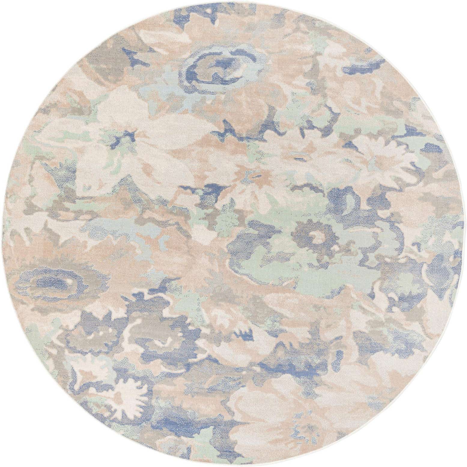 7' x 7' Lotus Round Rug