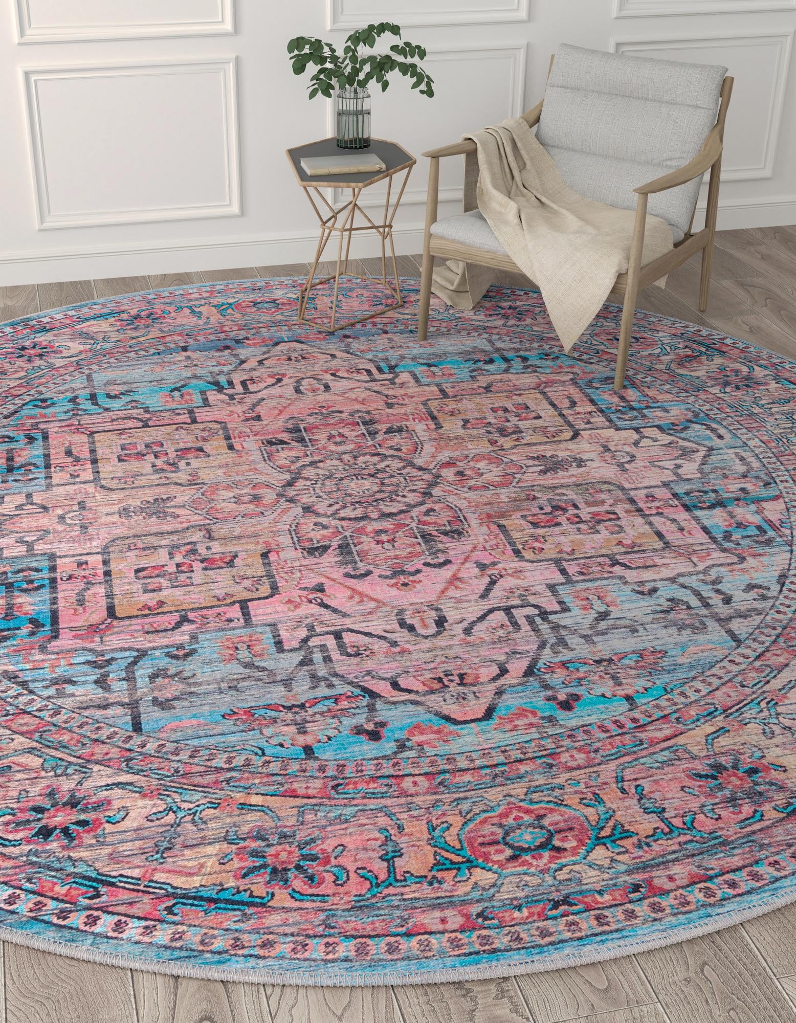 100cm x 100cm Maahru Round Rug