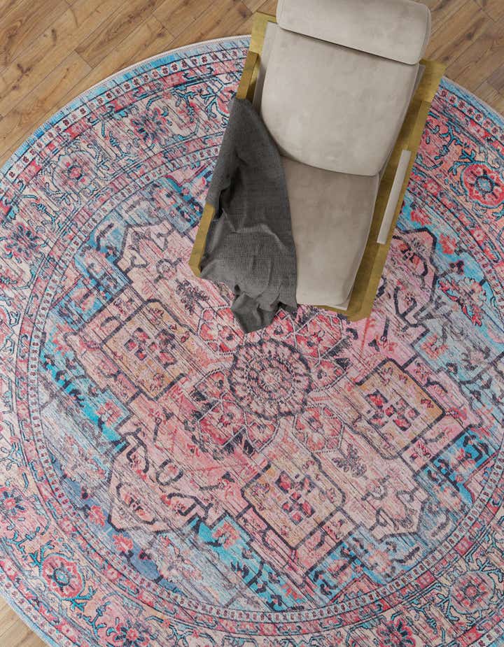 100cm x 100cm Maahru Alfombra redondo