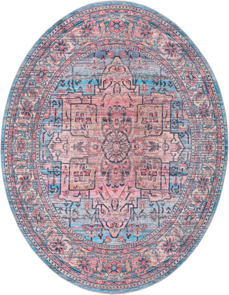 Detail image of 10' 6 x 10' 6 Washable Maahru Round Rug