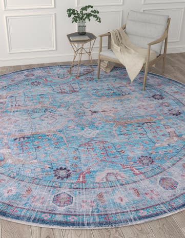 185cm x 185cm Maahru Alfombra redondo