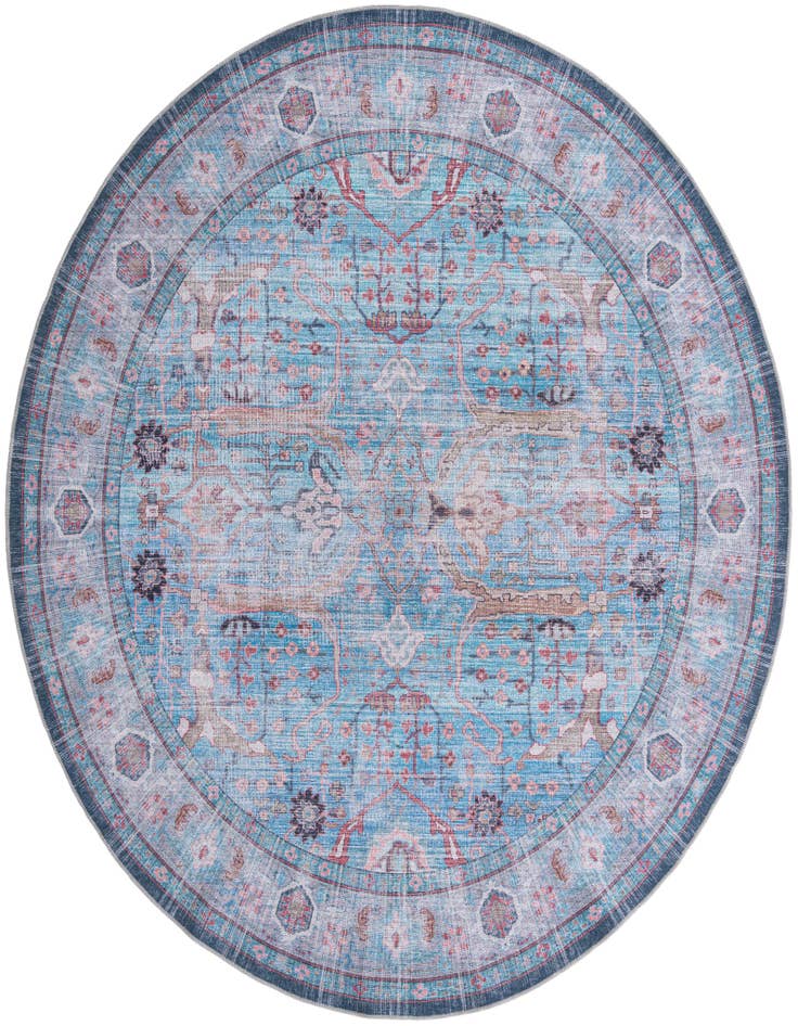 Detail image of 10' 6 x 10' 6 Washable Maahru Round Rug