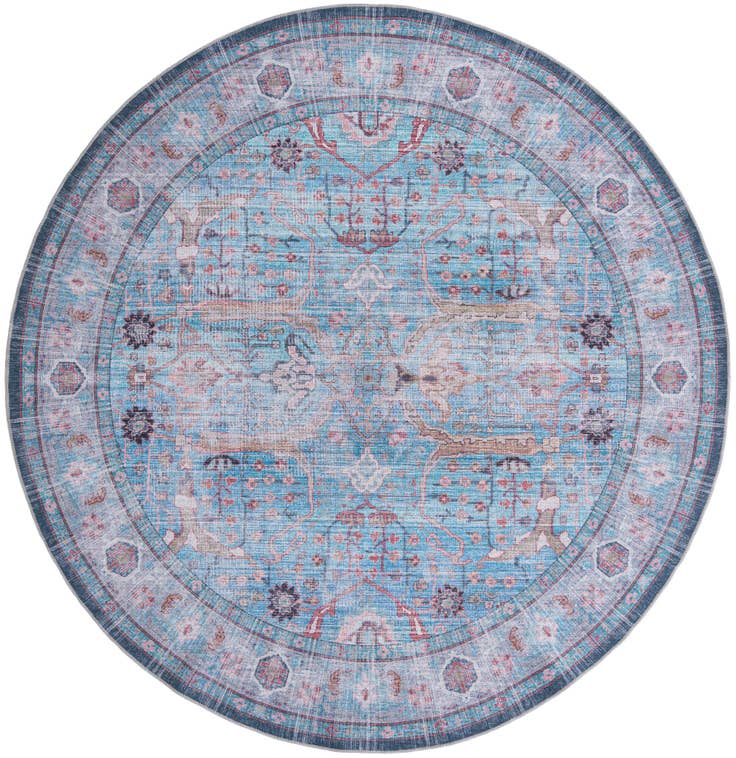 Detailansicht von 320cm x 320cm Waschbar Maahru Rund Teppich