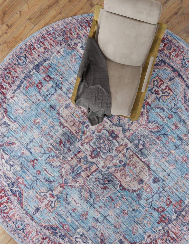 Detail image of 160cm x 160cm Maahru Alfombra redondo