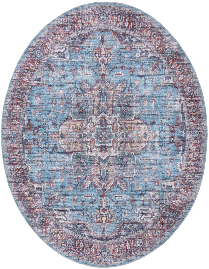 Detail image of 10' 6 x 10' 6 Washable Maahru Round Rug