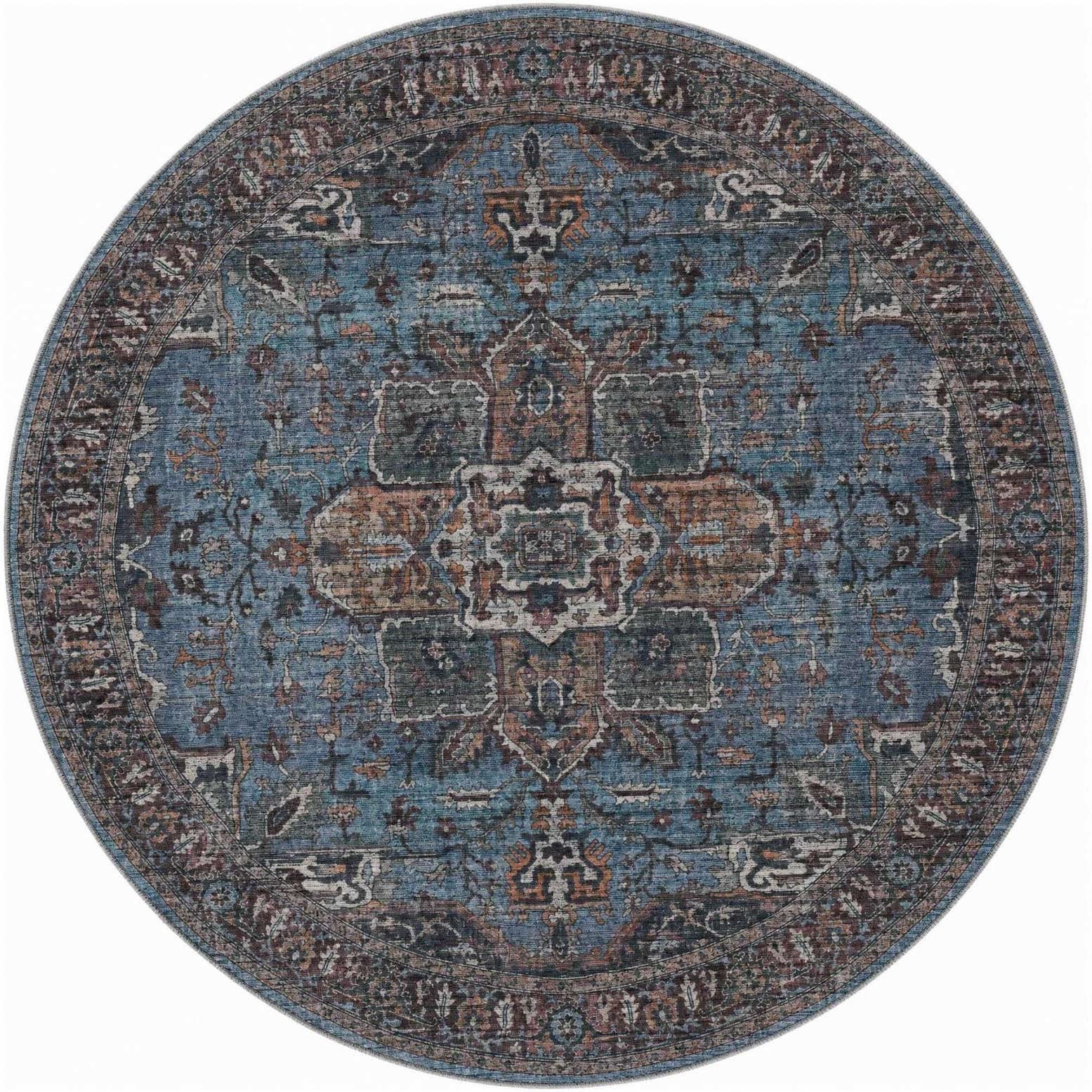 240cm x 240cm Maahru Rond Vloerkleed