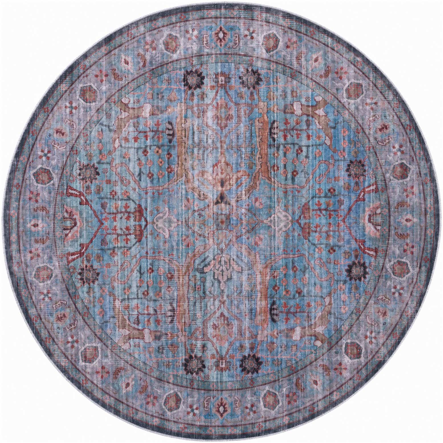 160cm x 160cm Maahru Rond Vloerkleed