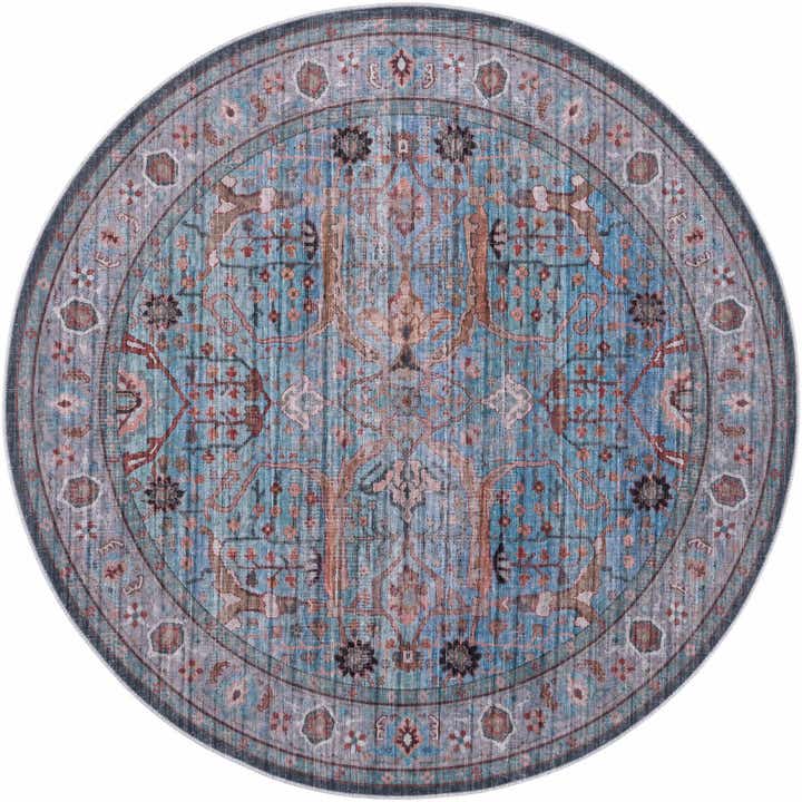 185cm x 185cm Maahru Alfombra redondo