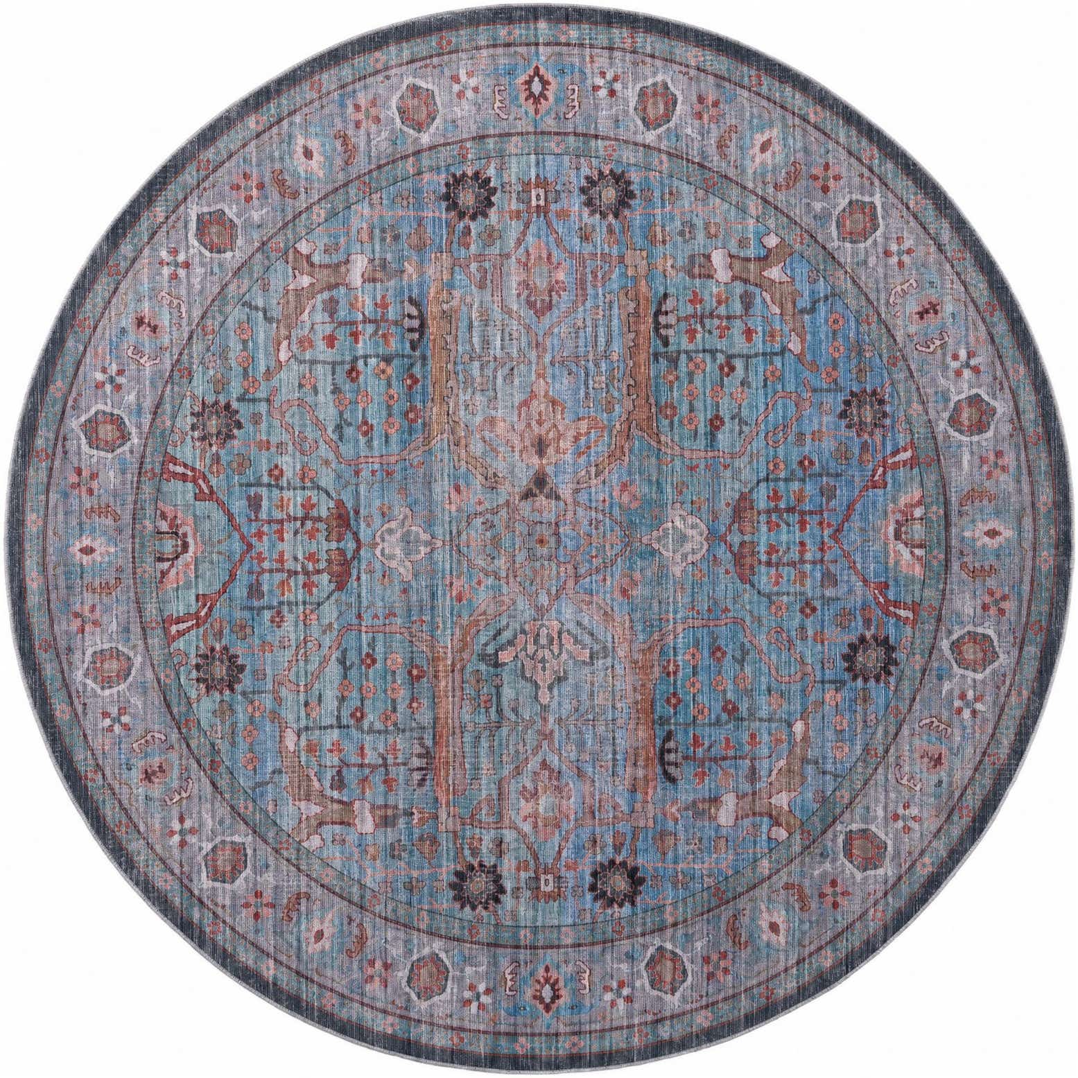 240cm x 240cm Maahru Rond Vloerkleed