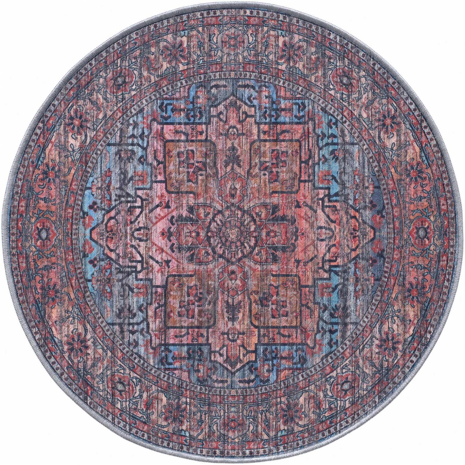 100cm x 100cm Maahru Alfombra redondo