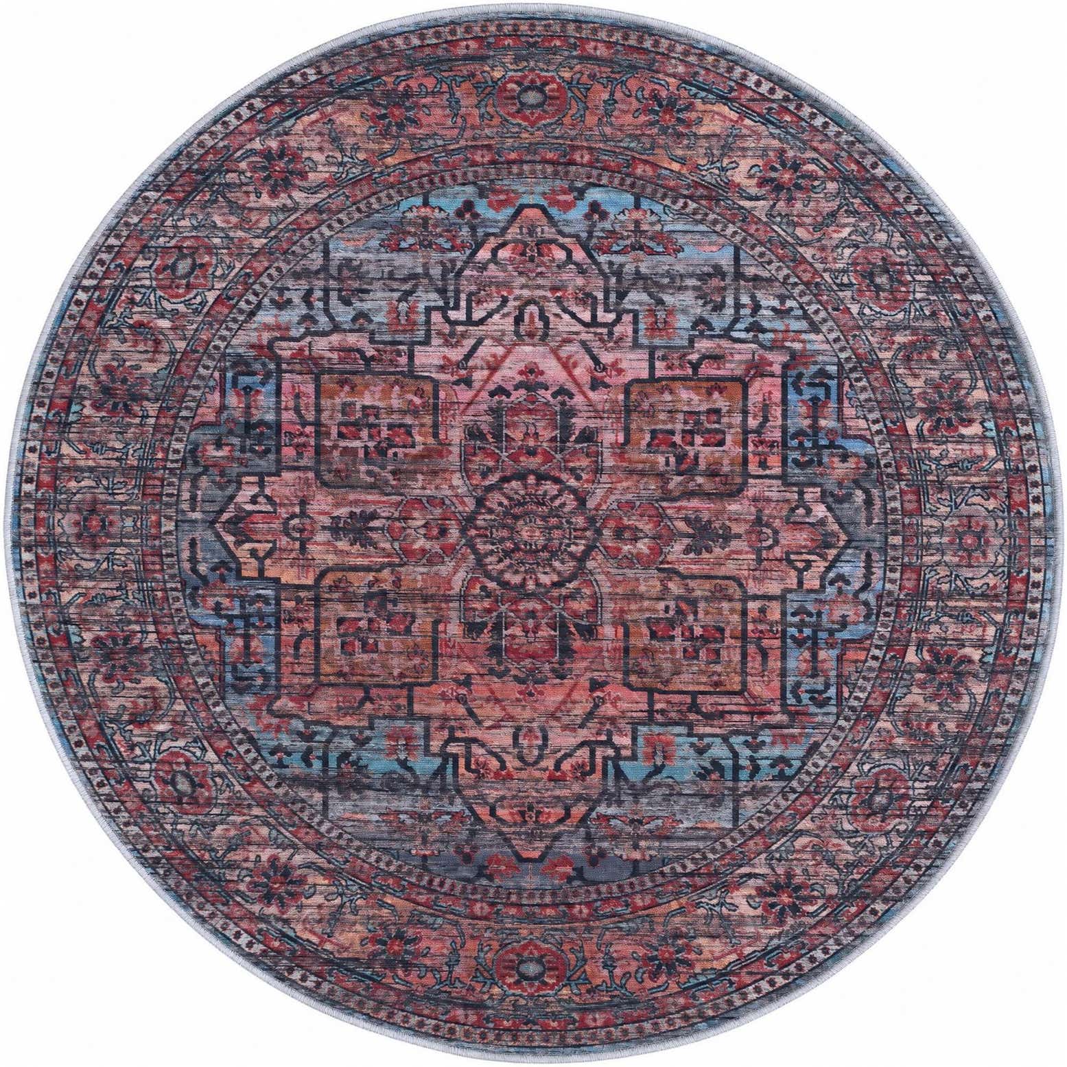 160cm x 160cm Maahru Tapis Rond