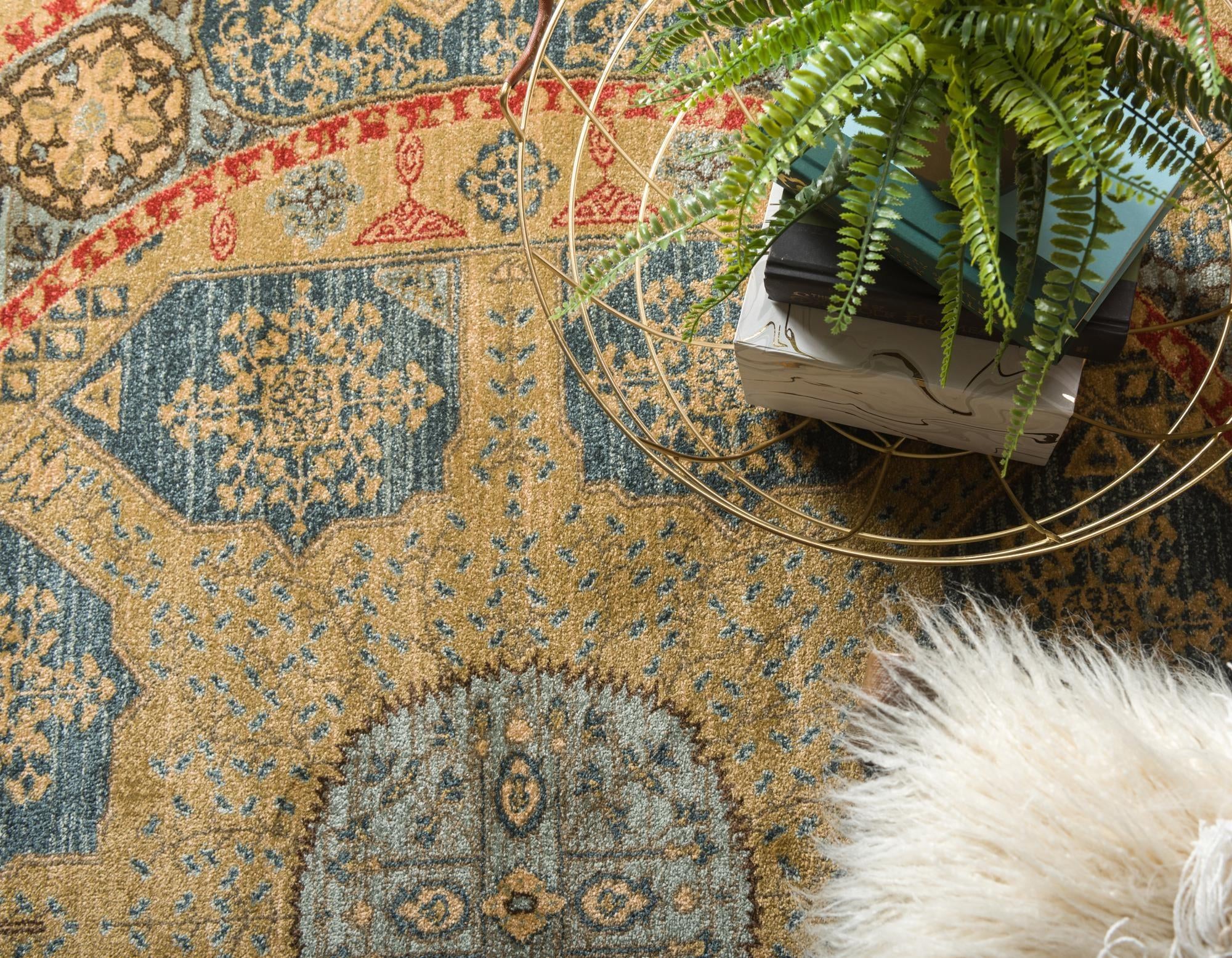 8' x 8' Mamluk Round Rug