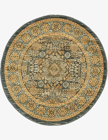 3' 3 x 3' 3 Mamluk Round Rug