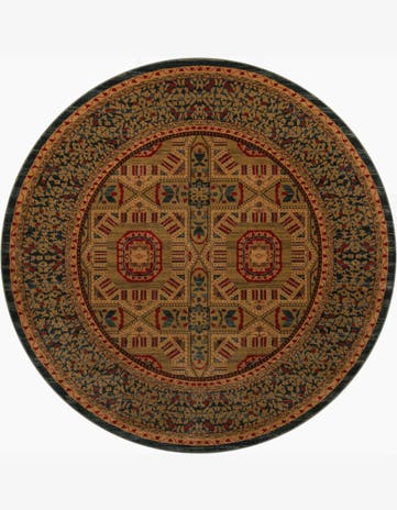 8' x 8' Mamluk Round Rug