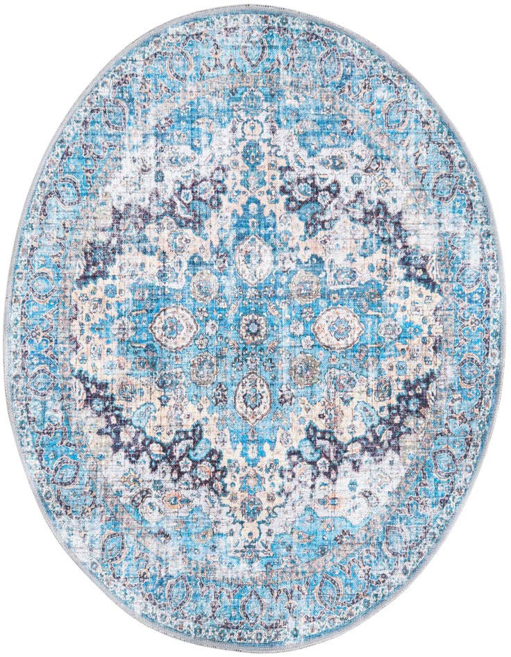 Detail image of 4' x 4' Washable Mangata Round Rug