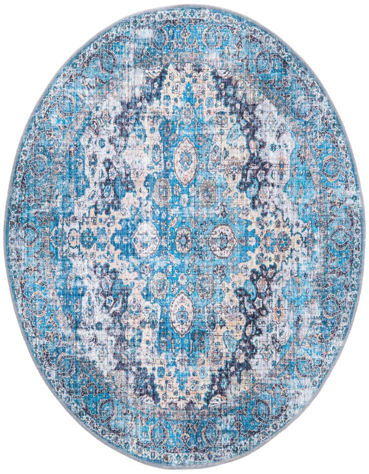 Detail image of 5' 3 x 5' 3 Washable Mangata Round Rug