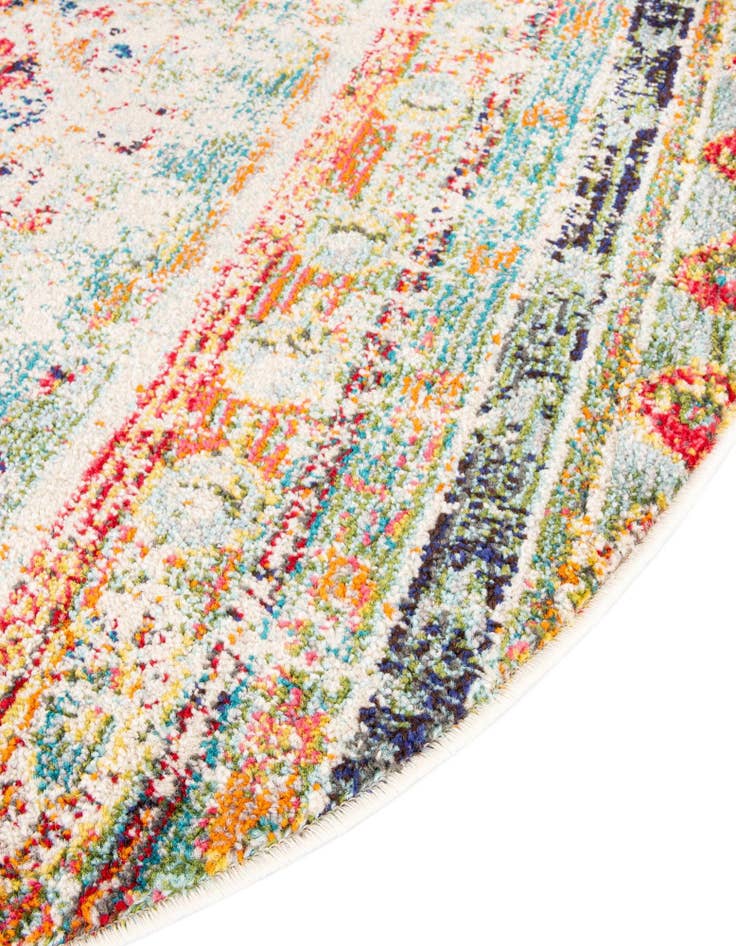 Detail image of 3' 3 x 3' 3 Washable Mesa Round Rug