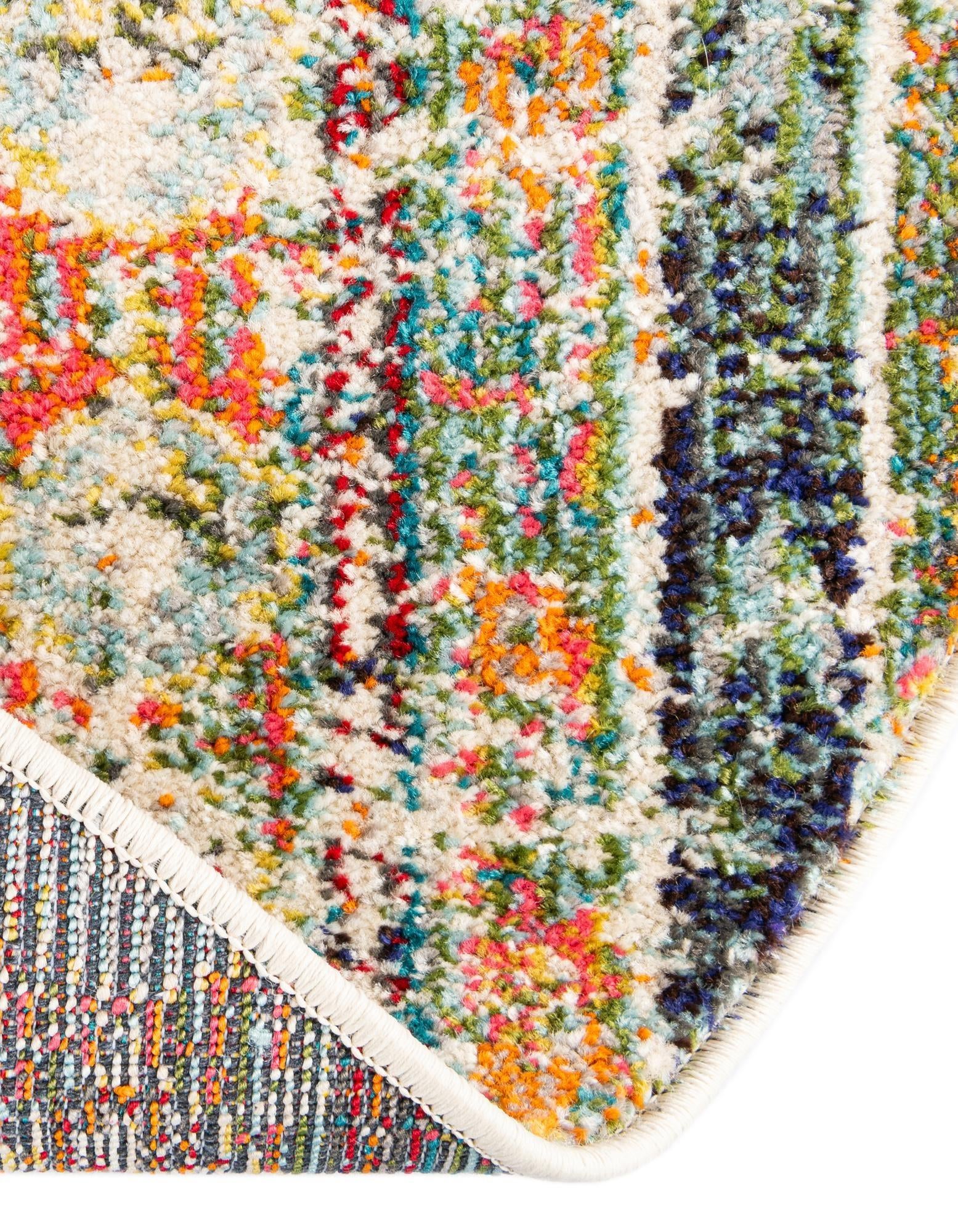 3' 3 x 3' 3 Washable Mesa Round Rug