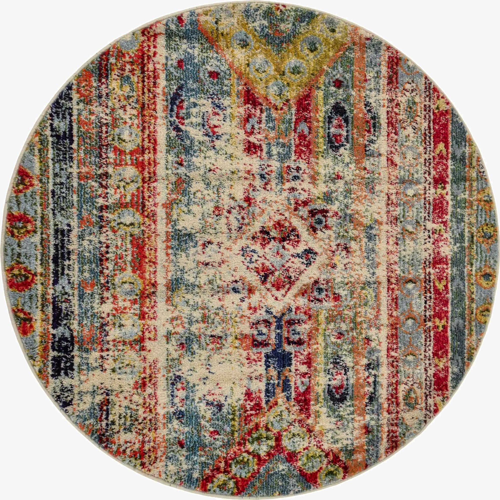 4' x 4' Washable Mesa Round Rug