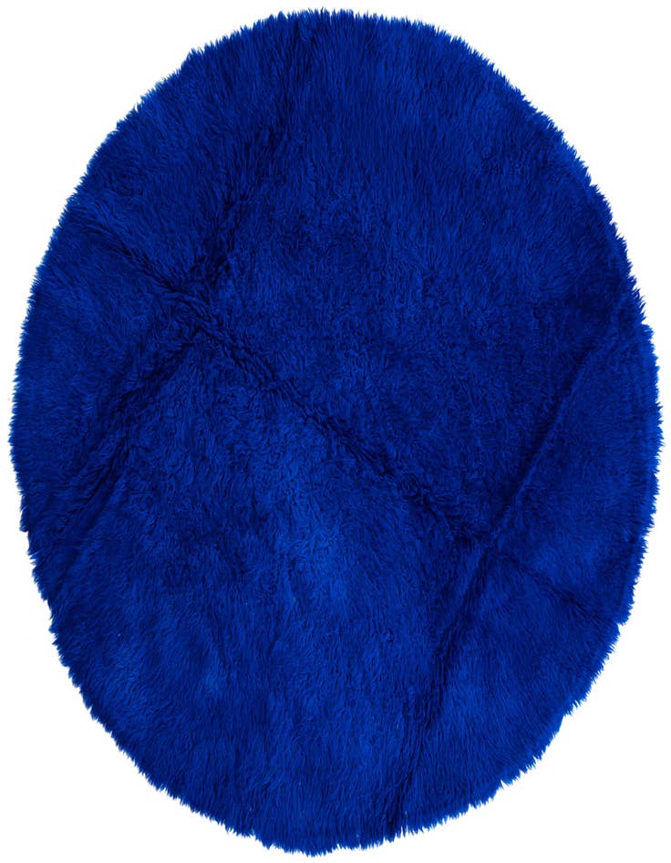 Detail image of 6' 5 x 6' 5 Hand Knotted Moroccan Wool Round Rug