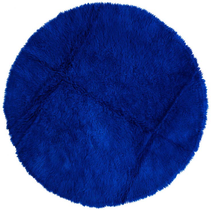 Detail image of 6' 5 x 6' 5 Hand Knotted Moroccan Wool Round Rug