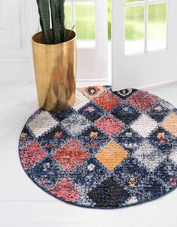 7' x 7' Morocco Round Rug
