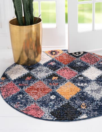 7' x 7' Morocco Round Rug