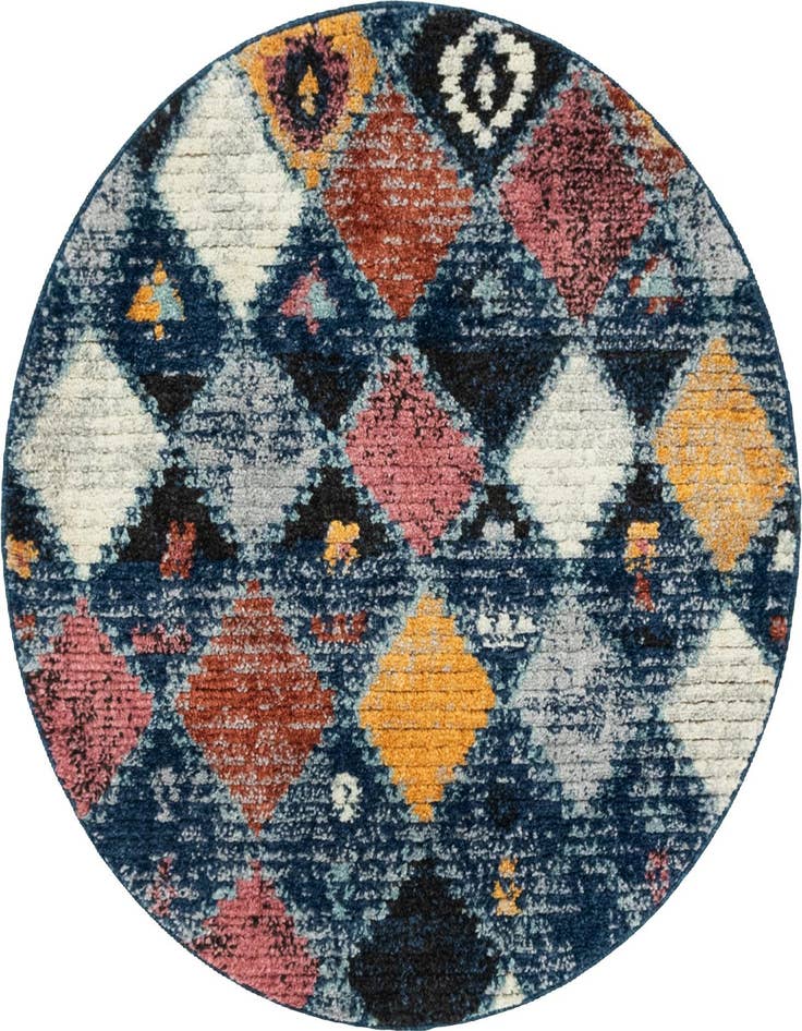 Detail image of 4' x 4' Morocco Round Rug
