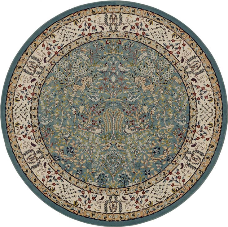 Detail image of 10' x 10' Nain Design Round Rug