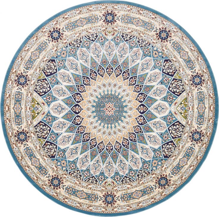 Detail image of 10' x 10' Nain Design Round Rug
