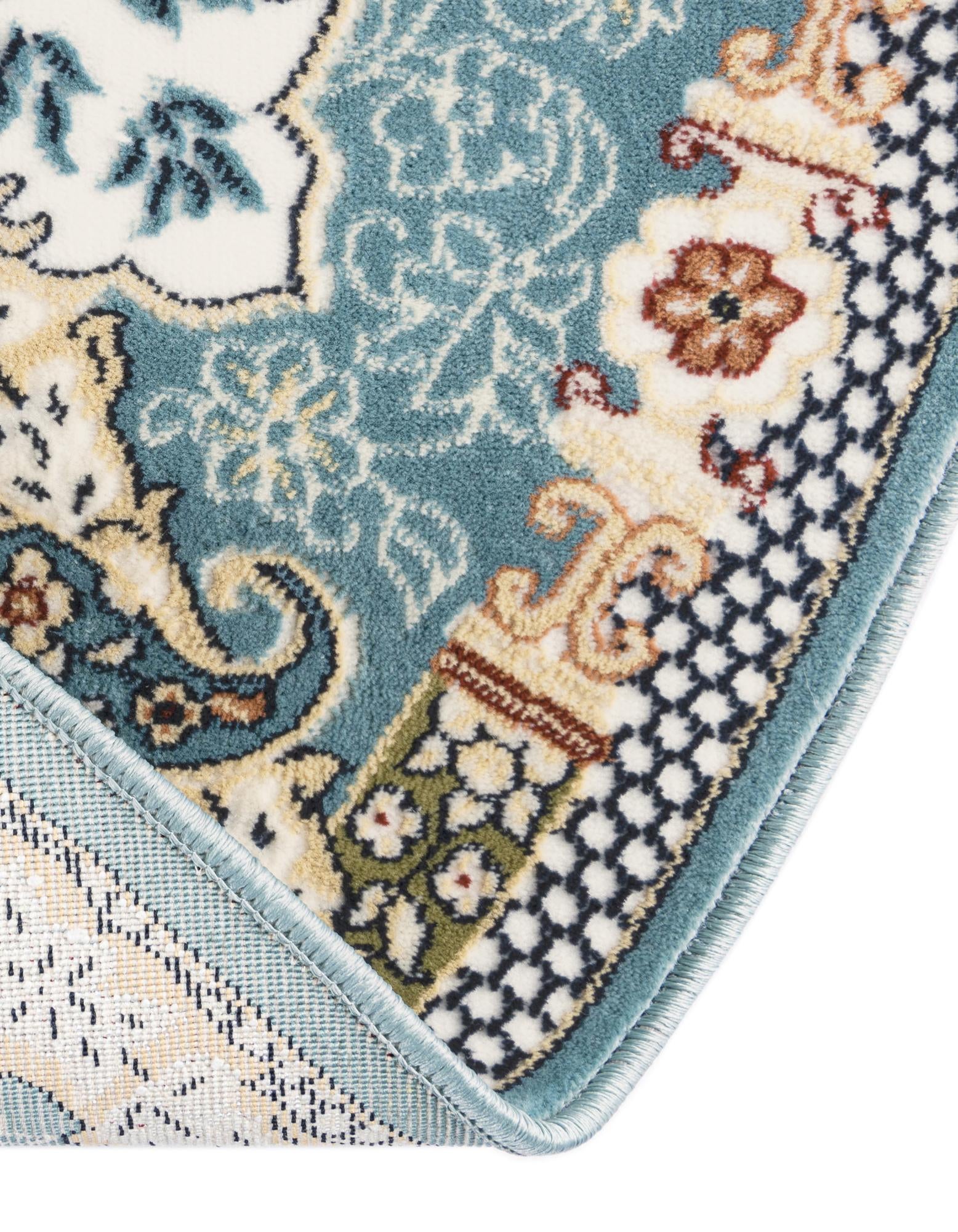 5' 3 x 5' 3 Nain Design Round Rug