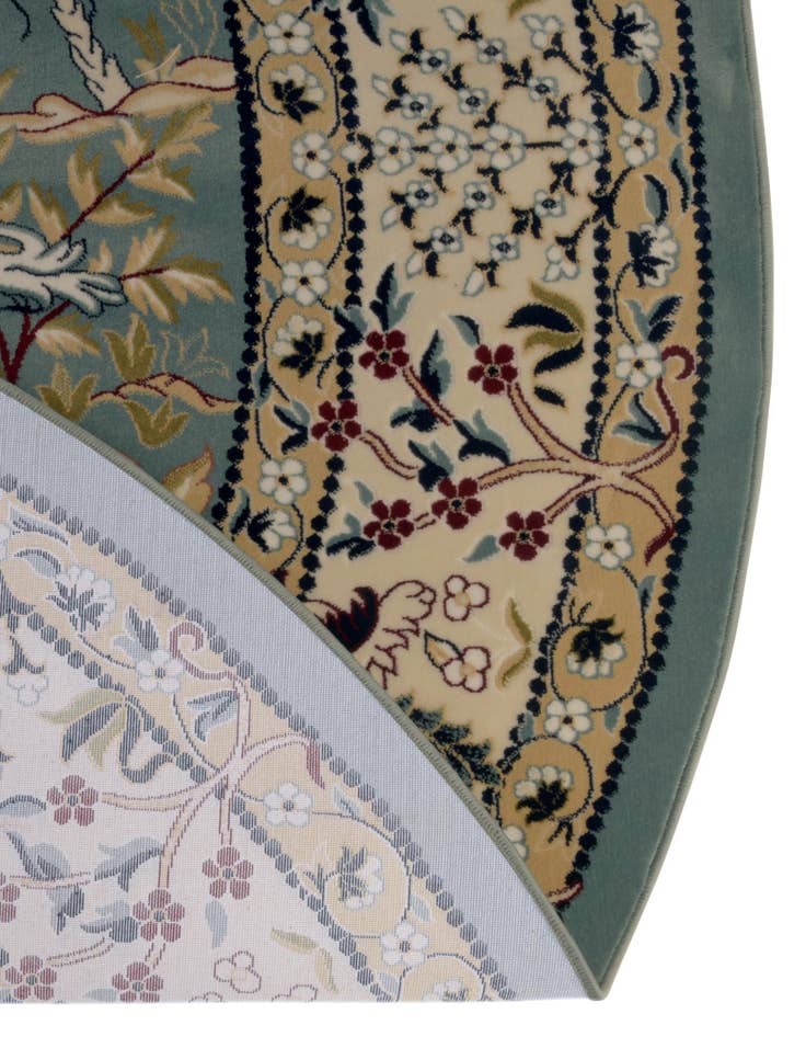 Detail image of 7' 10 x 8' Nain Design Round Rug
