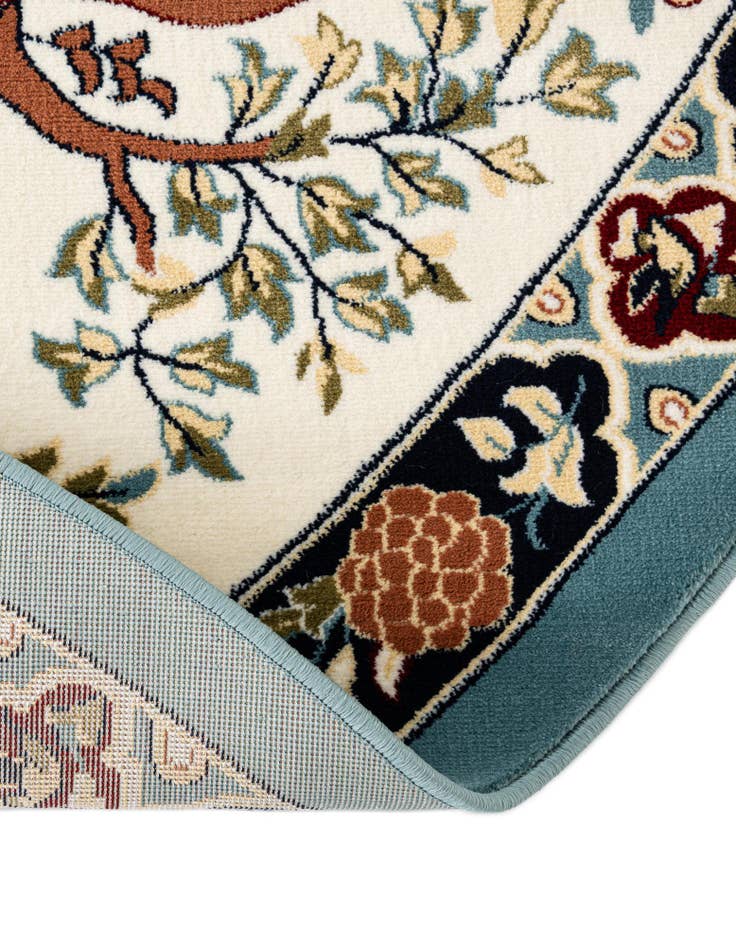 Detail image of 3' x 3' Nain Design Round Rug