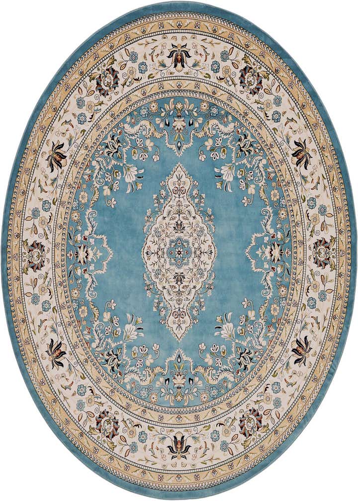 5' 3 x 5' 3 Nain Design Round Rug