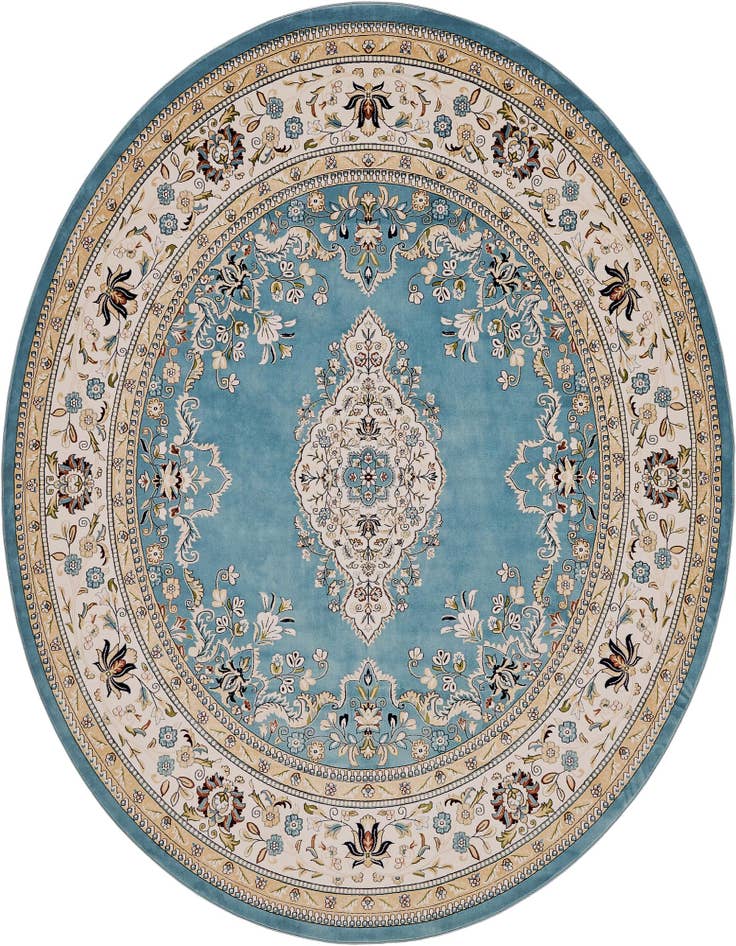 Detail image of 5' 3 x 5' 3 Nain Design Round Rug