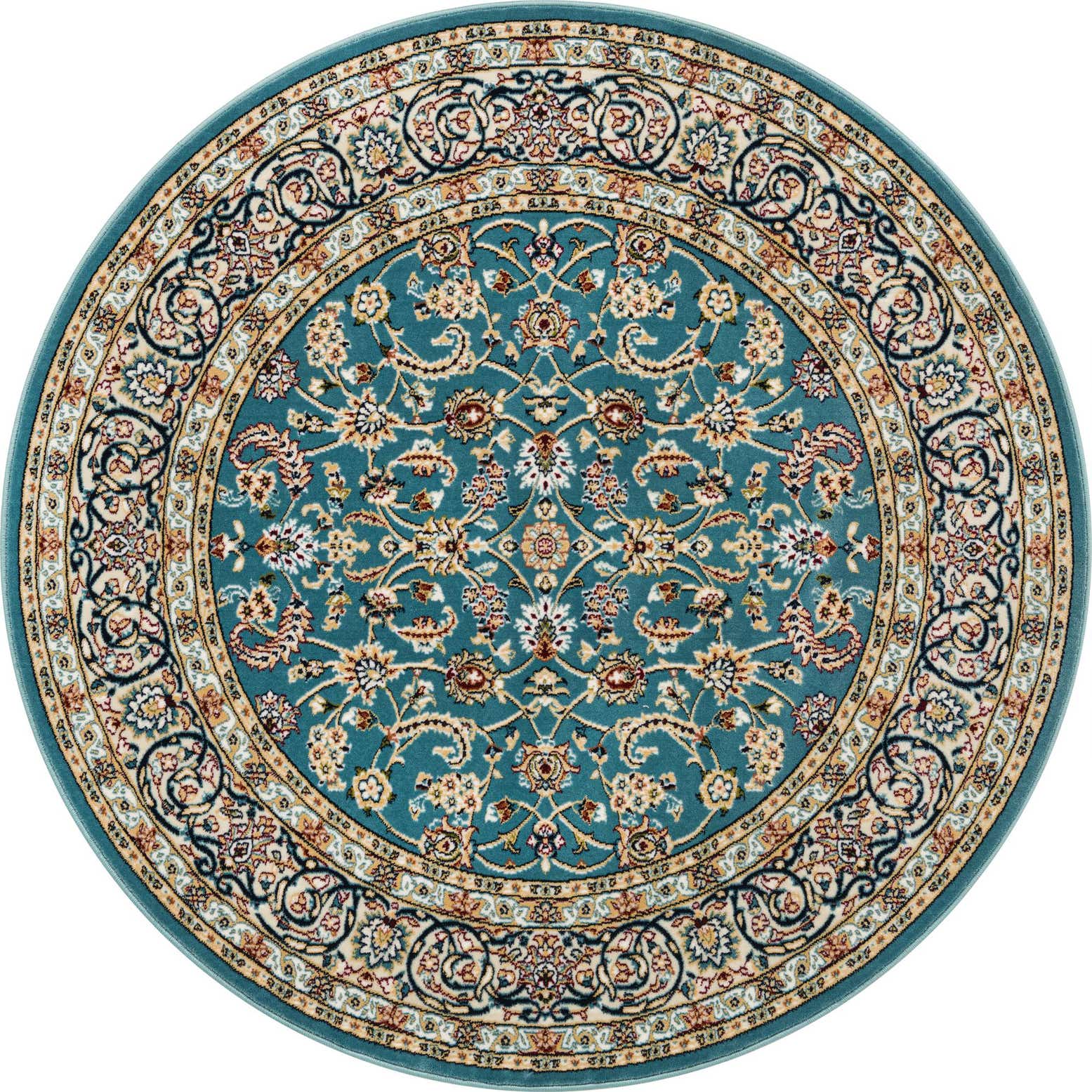 5' 3 x 5' 3 Nain Design Round Rug