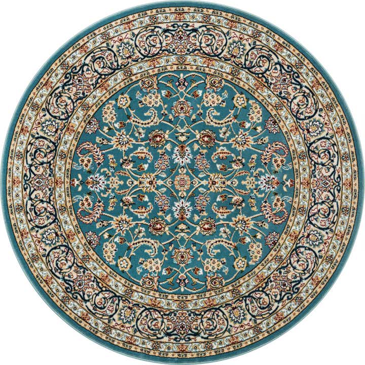 5' 3 x 5' 3 Nain Design Round Rug